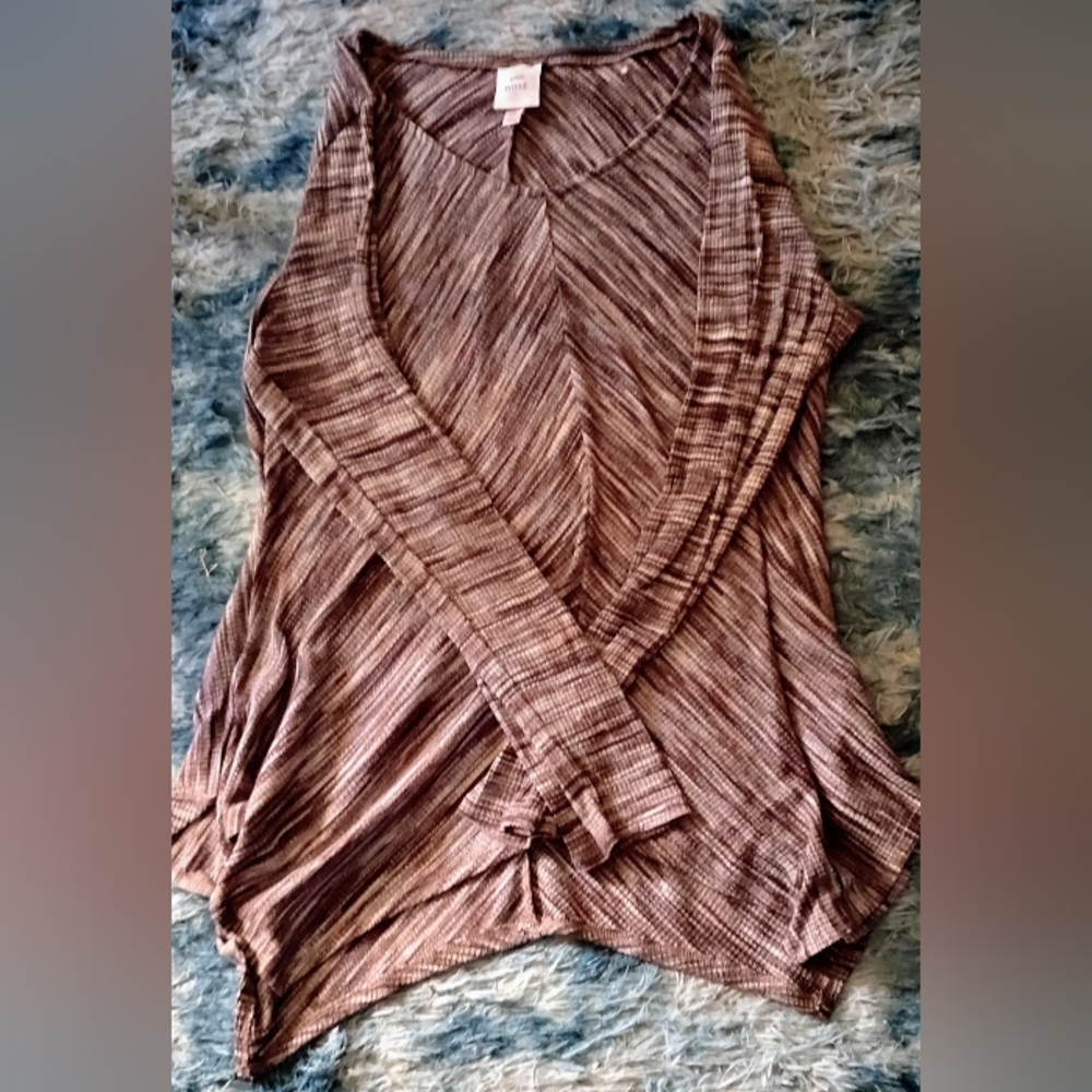 Striped V-Neck Women's Top